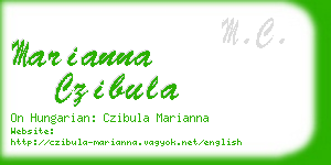 marianna czibula business card